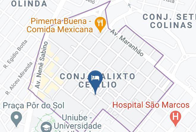 Uberaba - Hotel Carolina Ii Maps