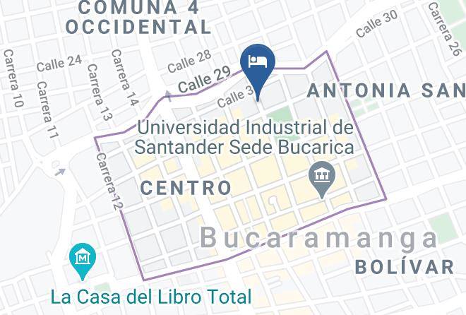 Bucaramanga - Hotel Carolina Real Maps
