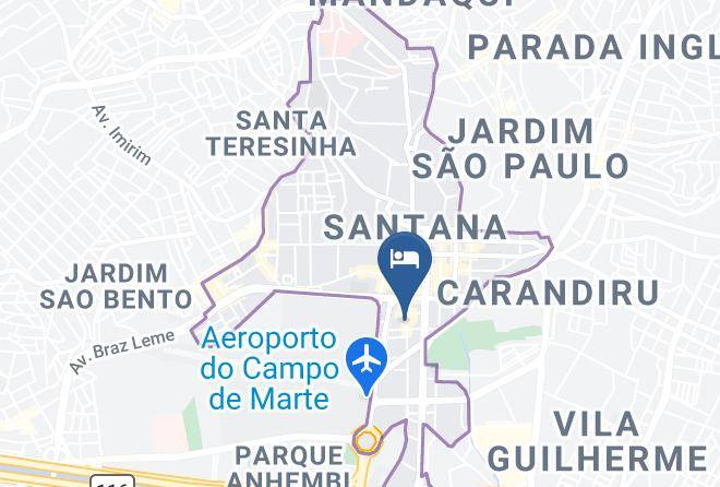 Sao Paulo Santana - Hotel Carpe Diem Maps