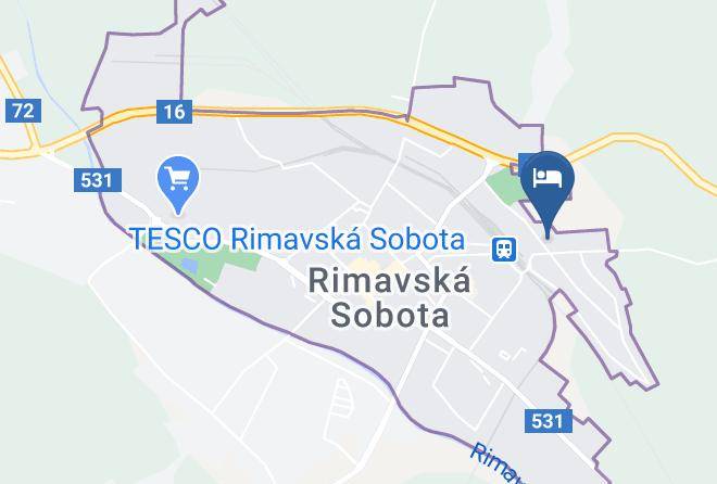 Hotel Carrera Rimavska Sobota Map