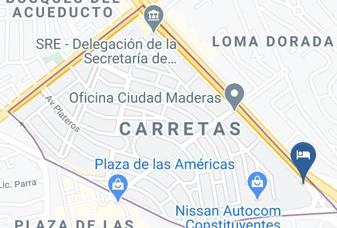 Santiago De Queretaro - Hotel Carretas Maps