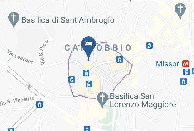 Milan - Hotel Carrobbio Maps