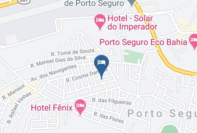 Porto Seguro - Pousada Santana Maps