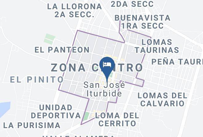 San Jose Iturbide - Hotel Boutique Nautilus Maps