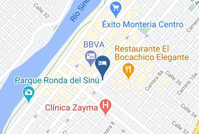 Monteria - Hotel Castillo Real Maps