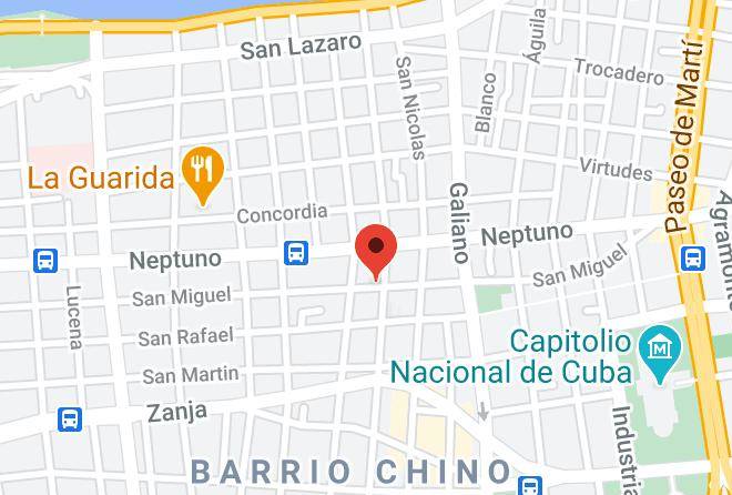 Centro Habana - Hotel Casa Cubanito Maps