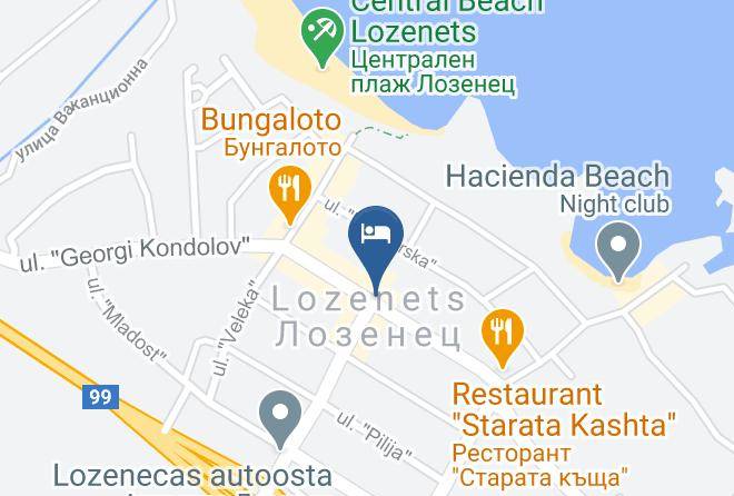Tsarevo - Hotel Casa Del Mare Maps