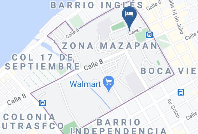 La Ceiba - Hotel Casa Luisa Maps