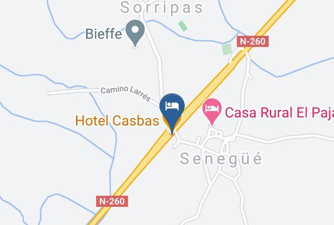 Huesca - Hotel Casbas Maps