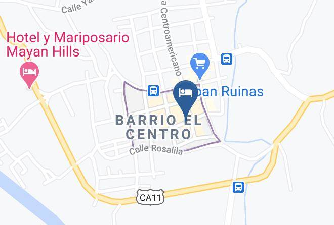 Copan Ruinas - Hotel Cascada Maps
