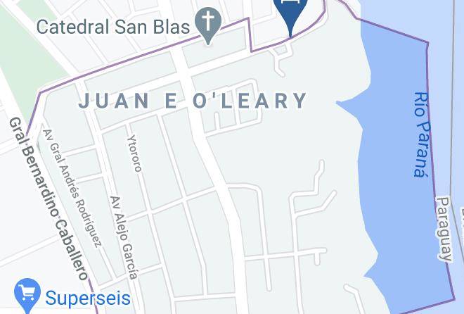 Ciudad Del Este - Hotel Casino Acaray Maps