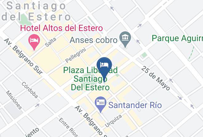 Santiago Del Estero - Hotel Casino Carlos V Maps