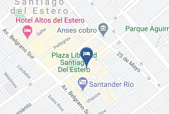 Santiago Del Estero - Hotel Carlos V Maps