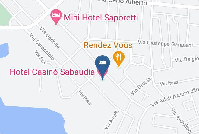 Latina - Hotel Casino Sabaudia Maps
