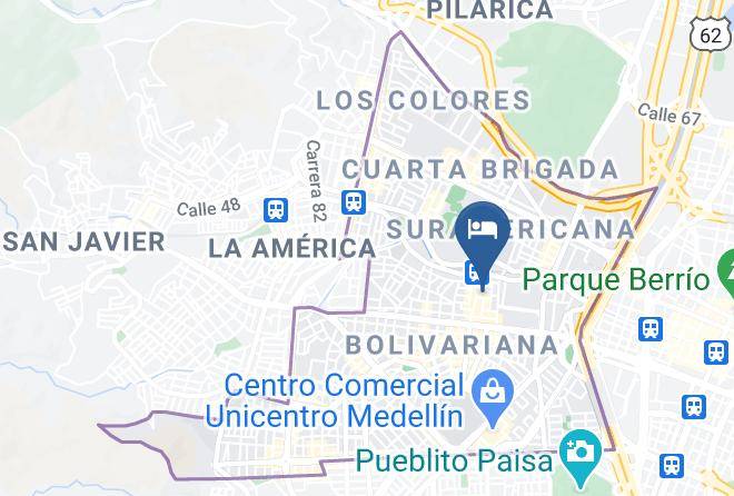 Medellin - Hotel Casona 70 Maps