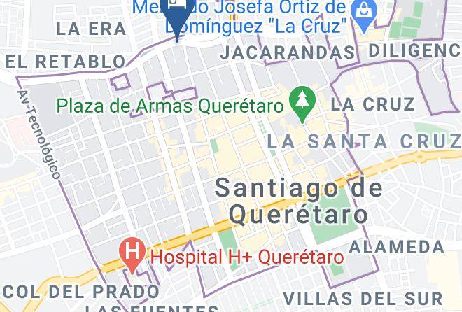 Hotel Casona De Las Flores Mapa
 - Queretaro - Santiago De Queretaro