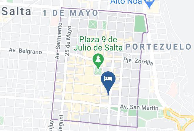 Salta - Hotel Casona De Mateo Maps