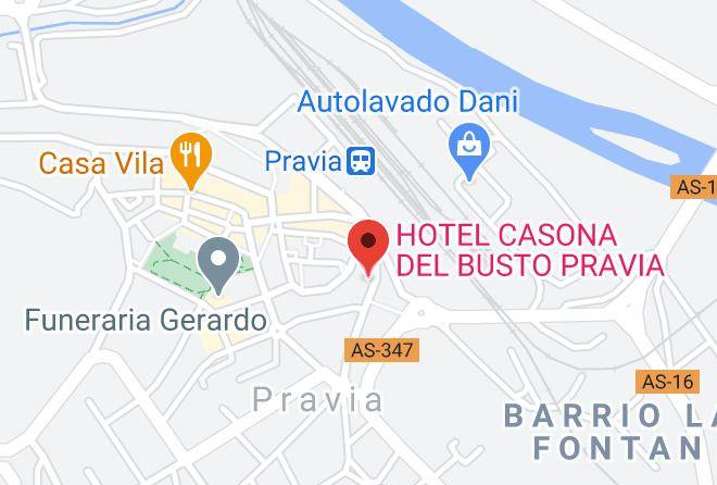 Asturias - Hotel Casona Del Busto Pravia Maps