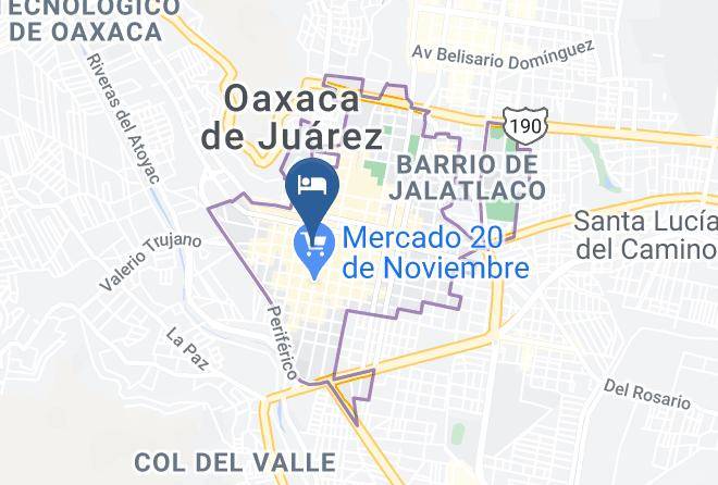 Oaxaca De Juarez - Hotel Meson Del Rey S A De C V Maps