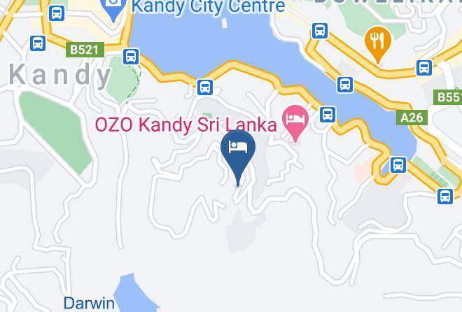 Kandy - Hotel Cassendra Maps