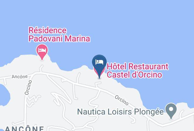 Hotel Restaurant Castel D'orcino Map