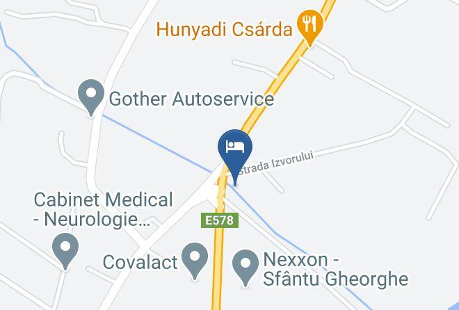 Sfantu Gheorghe - Hotel Castel Maps
