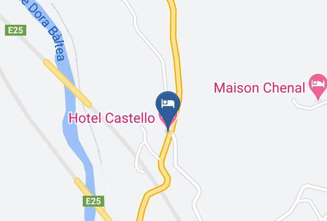 Aosta - Hotel Castello Maps