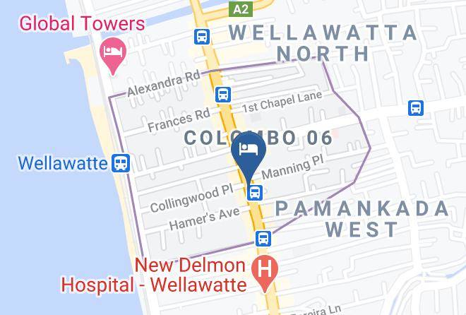 Colombo - Hotel Castello Maps