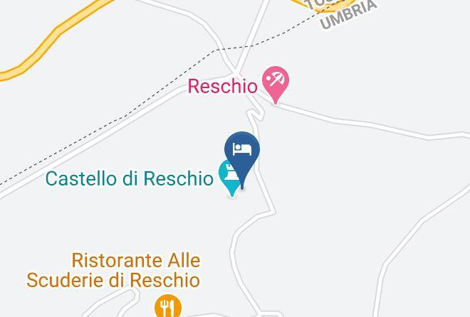 Perugia - Hotel Castello Di Reschio Maps