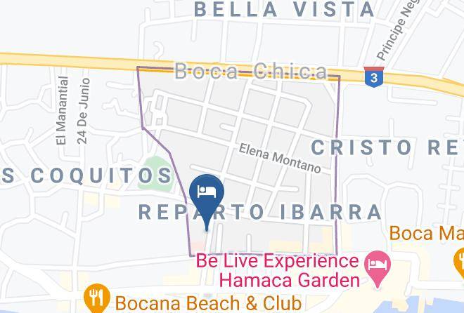 Boca Chica - Hotel Castello Italiano Maps