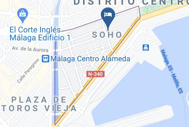 Malaga - Hotel Castilla Guerrero Maps