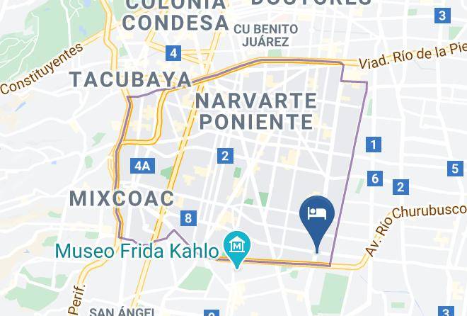 Benito Juarez - Hotel Castillo Maps