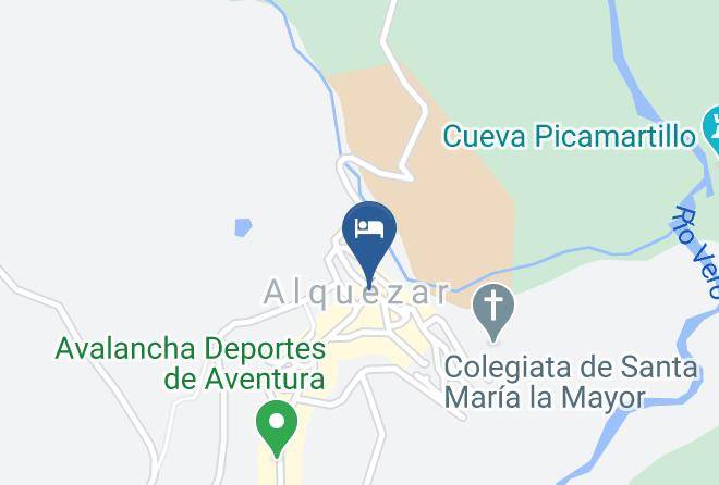 Hotel Castillo De Alquezar Map