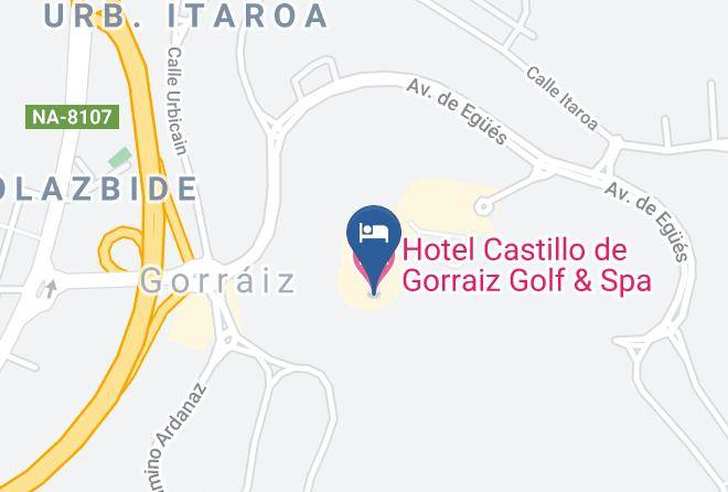 Navarra - Hotel Castillo De Gorraiz Golf & Spa Maps