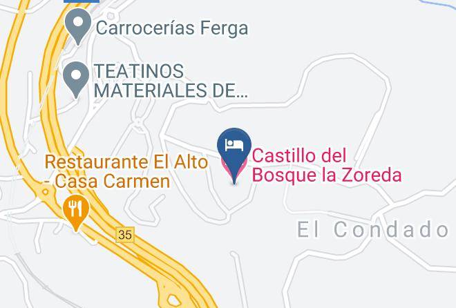 Castillo Del Bosque La Zoreda Map
