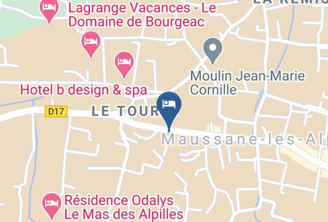 Bouches Du Rhone - Hotel Castillon Des Baux Maps