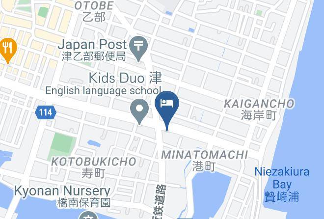 Hotel Castle Inn Tsu Map