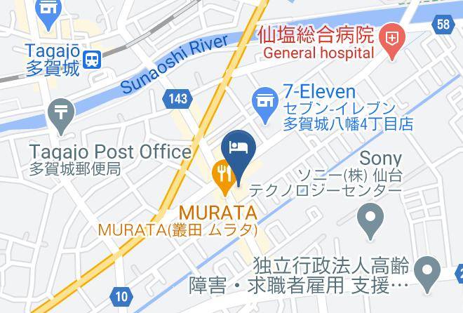 Tagajo City - Hotel Castle Plaza Tagajo Maps