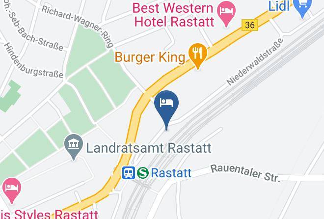 Rastatt - Hotel Castle Rastatt Maps