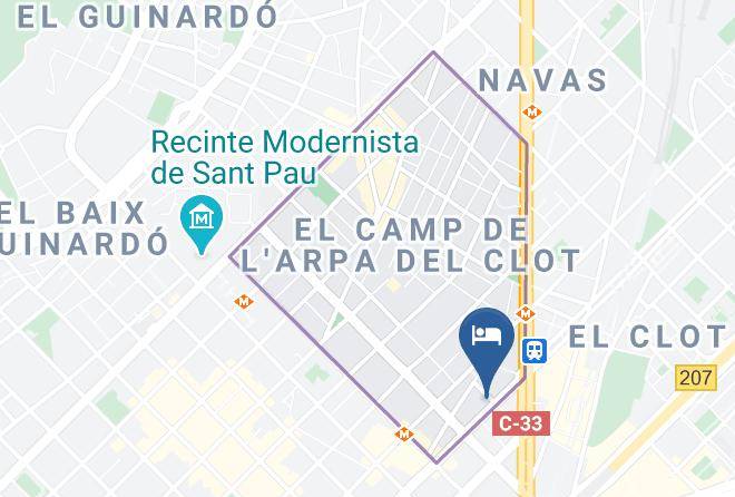 Barcelona - Hotel Catalonia Sagrada Familia Maps