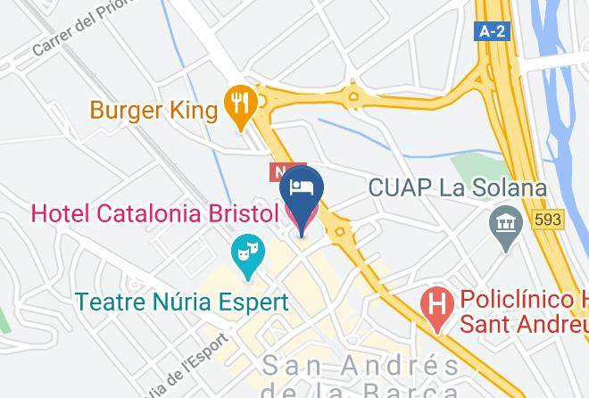 Barcelona - Hotel Catalonia Bristol Maps
