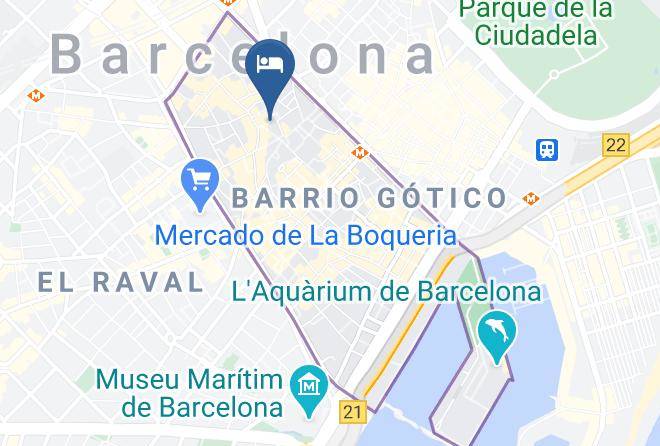 Barcelona - Hotel Catalonia Catedral Maps
