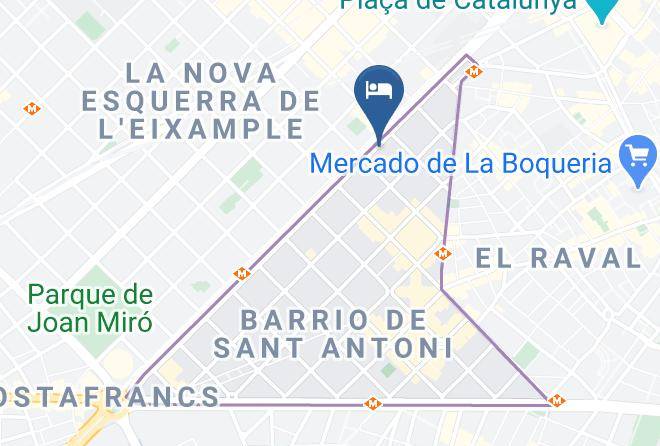 Hotel Catalonia Gran Via Bcn Map