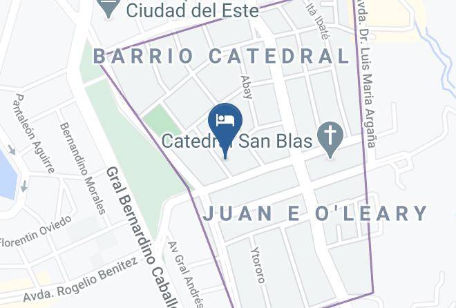 Ciudad Del Este - Hotel Catedral Maps