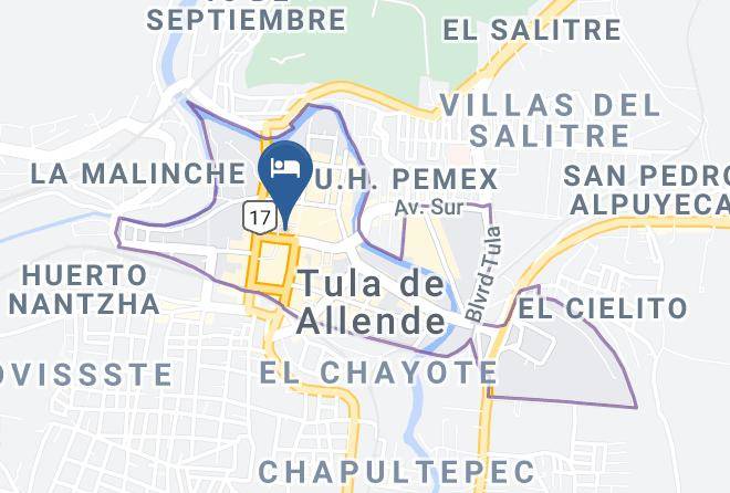 Tula De Allende - Hotel Real Catedral Maps