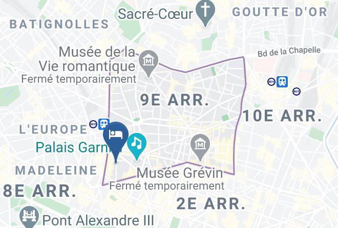 Paris - Hotel Caumartin Opera Astotel Maps