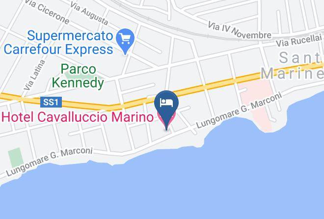 Hotel Cavalluccio Marino Map
