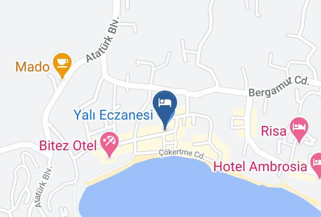 Bodrum - Bitez Otel Seaside Maps