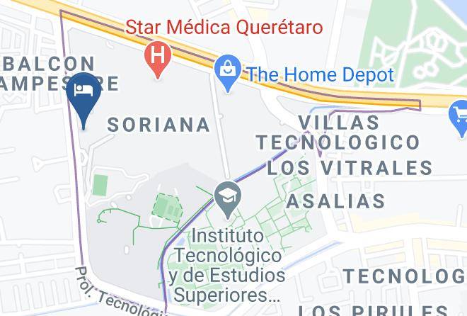Santiago De Queretaro - Hotel Cayala Inn Maps