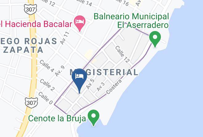 Bacalar - Hotel Cedro Rojo Maps